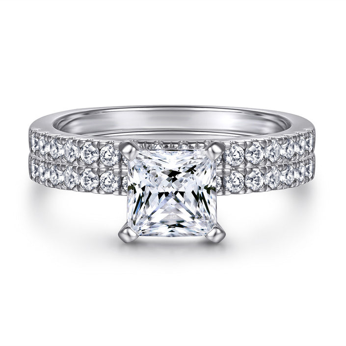 925 Sterling Silver Ring For Women Combination Sets