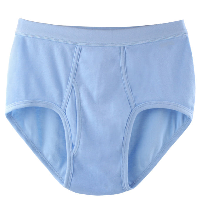Men White Briefs Cotton Underwear Old School Vintage Style Stretch High Waist skin to breathe Alpscommerce