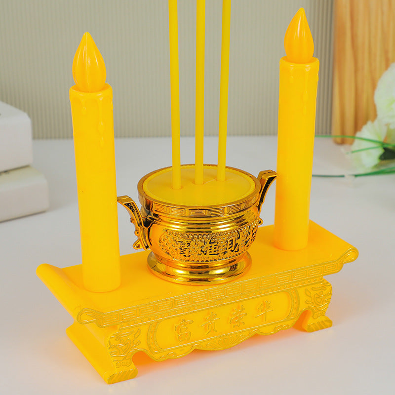 Electronic Censer Buddha Lamp Candlestick Candle