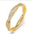 Women's Winding Micro-set Gold Ring