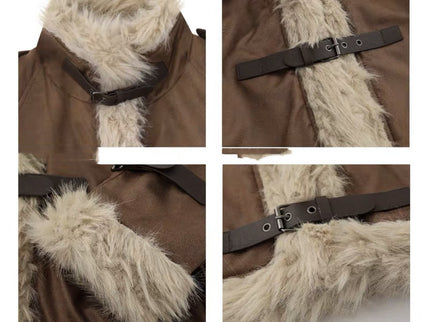 Retro Lamb Fur Coat For Women