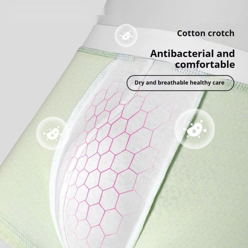 Men's Purified Cotton Underwear Thin Antibacterial Boyshorts