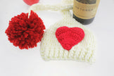 Newborn Photography Props Long Tail Love Hat