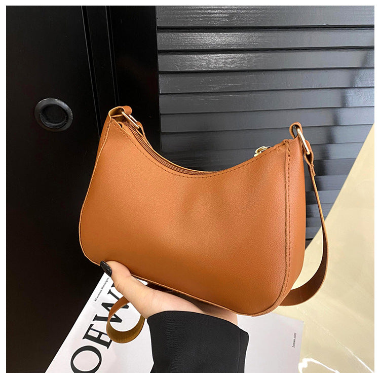 Women's Underarm Bag Solid Color Small Square Handbag