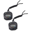 2 PCS Multifunctional Handheld Digital LCD Stopwatch Timer for Sports/Running/Racing/Swimming