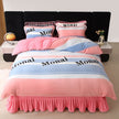New Milk Fiber Printed Four-piece Bedding Set