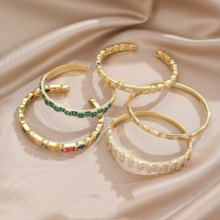 Retro Color Zirconium Ladies' Bracelet