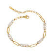 Stainless Steel Full Diamond Tennis Chain Women's Bracelet