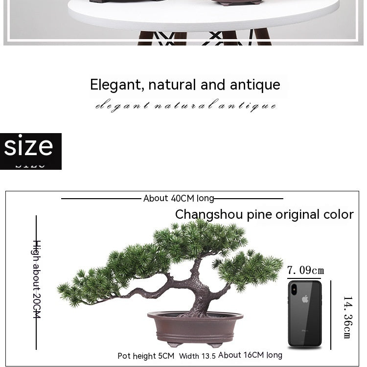 Simulation Artificial Flower Potting Decoration Plastic Tree Big Welcome Pine