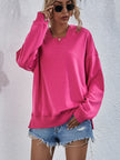 Women's Hoodie Sweatshirt Sports Casual Candy Color Long Sleeve Tops