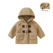 New Stylish Children's Clothes Baby Fleece-lined Warm Wool Coat