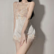 Pajamas Women Thin Ice Silk Halter Strap Nightdress