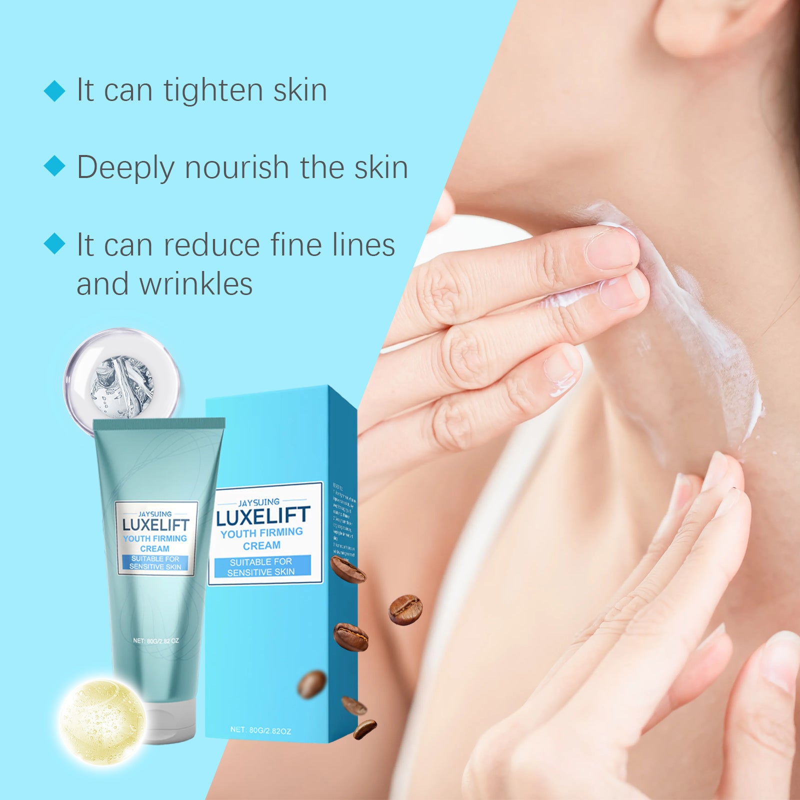 Body Firming Neck Cream Moisturizing Mild Light Lines