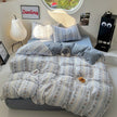 Washed Cotton Printed Four-piece Bedding Set