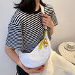 Nylon  Women's Saddle All-matching Crossbody Dumpling Bag