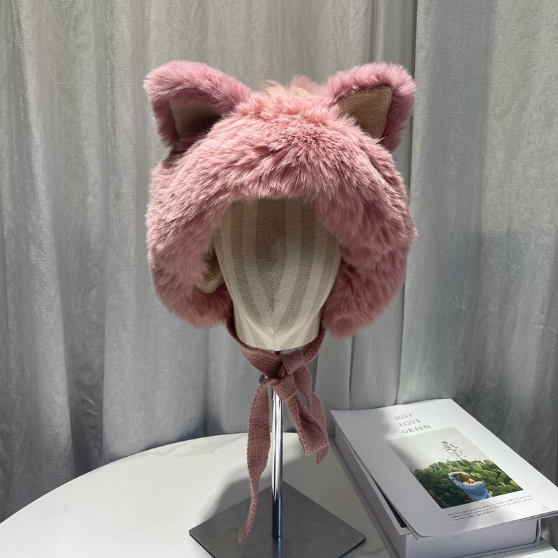 Fashion Thickened Plush Woolen Hat Women