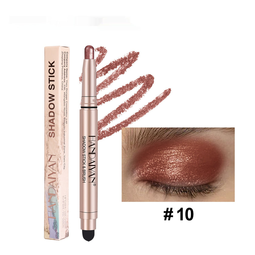 Crouching Silkworm Women's High-gloss Pearlescent Eye Shadow Stick