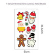 Children's Christmas Luminous Tattoo Face Pasters