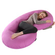 Crystal Velvet C-type Pregnancy Pillow For Sleeping On The Side