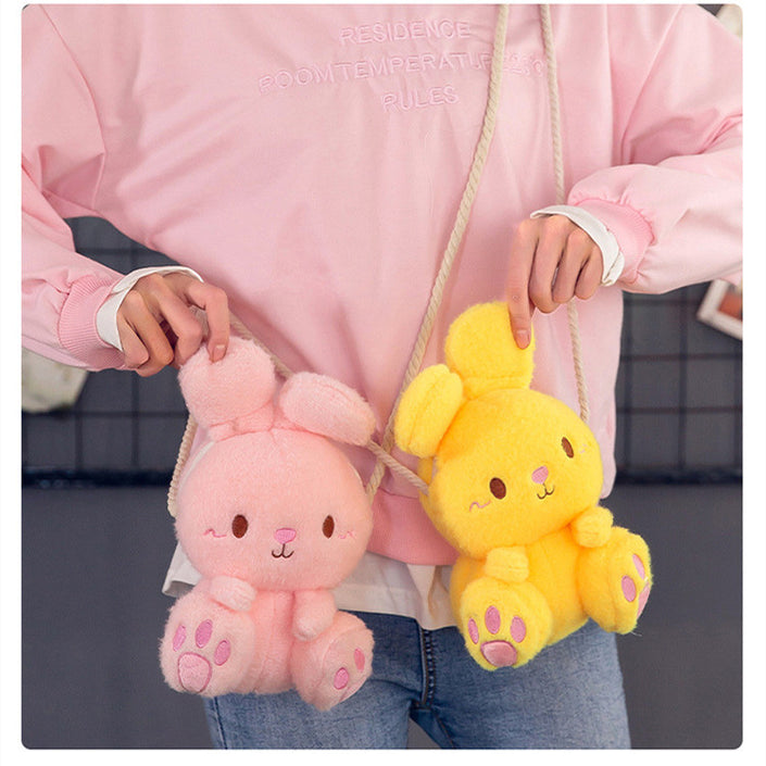 Cartoon Cute Plush Rabbit Children's Shoulder Bag