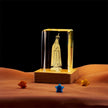 Crystal Cube Buddha Statue Cross Three-dimensional Ornaments