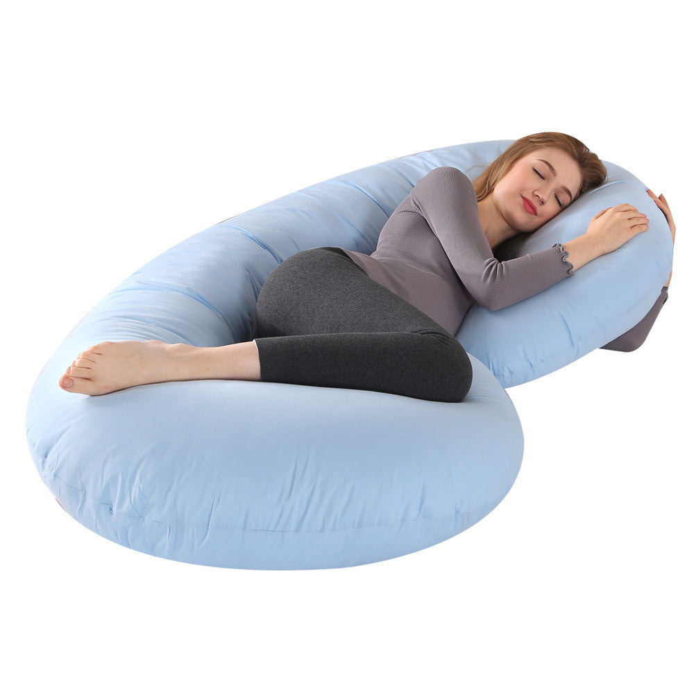 Crystal Velvet C-type Pregnancy Pillow For Sleeping On The Side