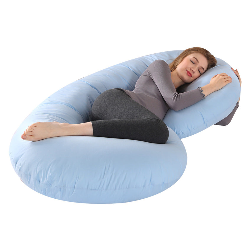 Crystal Velvet C-type Pregnancy Pillow For Sleeping On The Side