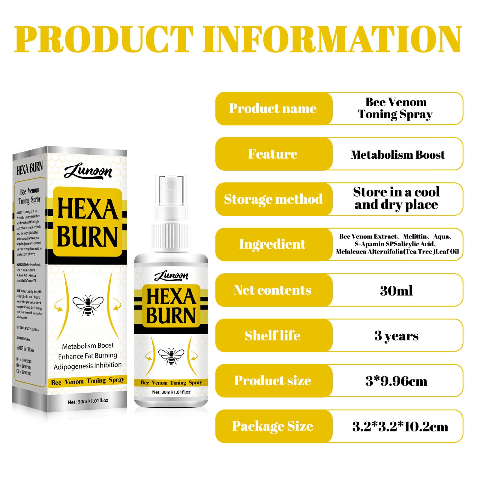 Bee Body Care Spray 30ml Skin Gentle