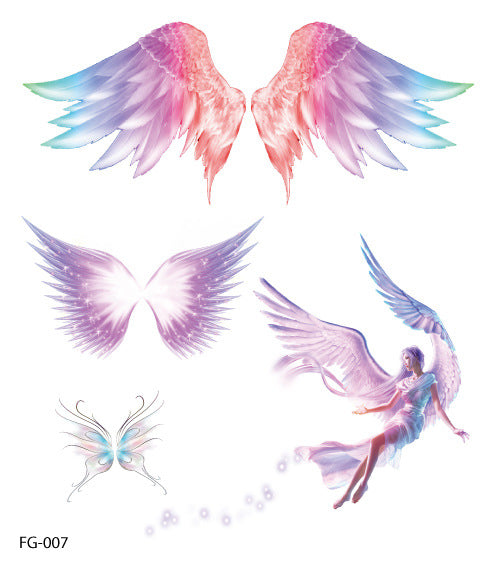 Waterproof Glitter Butterfly Tattoo Stick Gradient Tattoo
