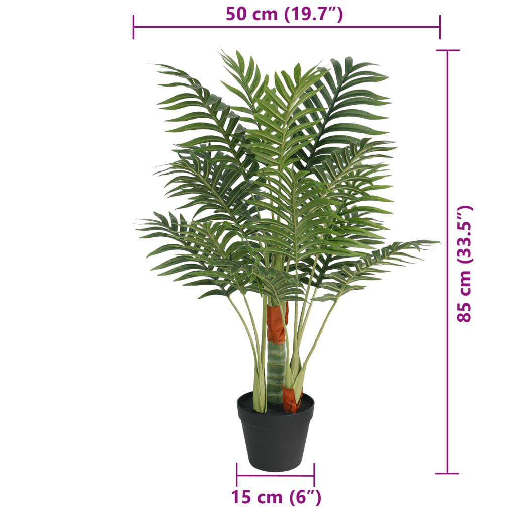Artificial Palm Tree with 3 Trunks 85 cm
