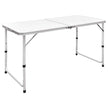 Folding Camping Table, Height Adjustable,   Camping Table with 4