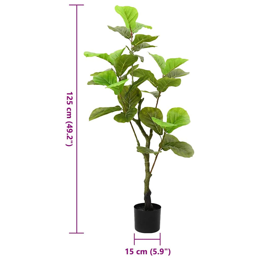Artificial Ficus Tree, 30 Leaves, 125 cm