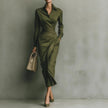 New Slim-fit Long-sleeved Dress For Women