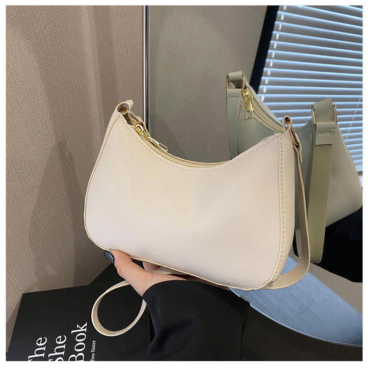 Women's Underarm Bag Solid Color Small Square Handbag