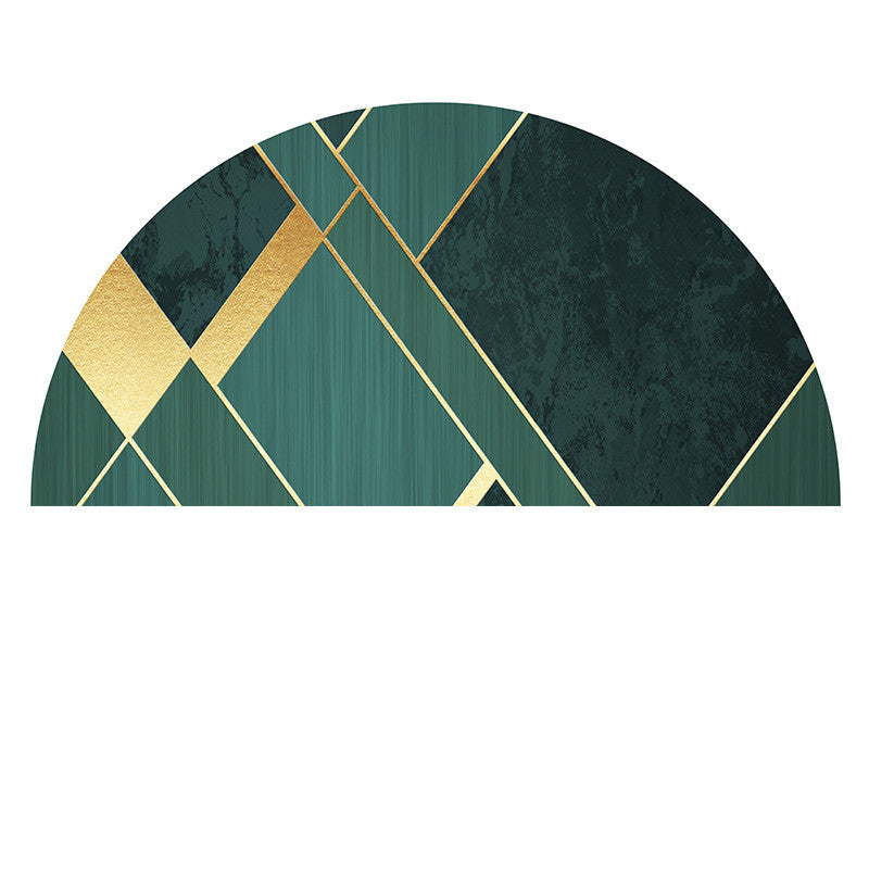 Semicircular Floor Mat Bathroom Non-slip Carpet