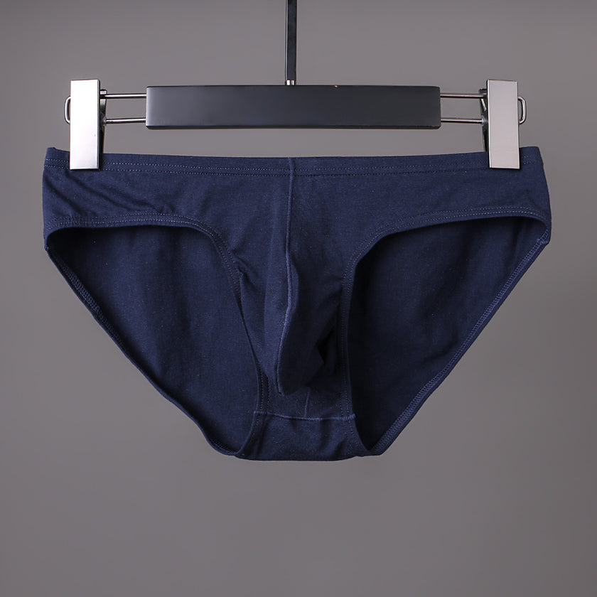 Men's Triangle Cotton Underwear Low Waist Sexy U Pouch