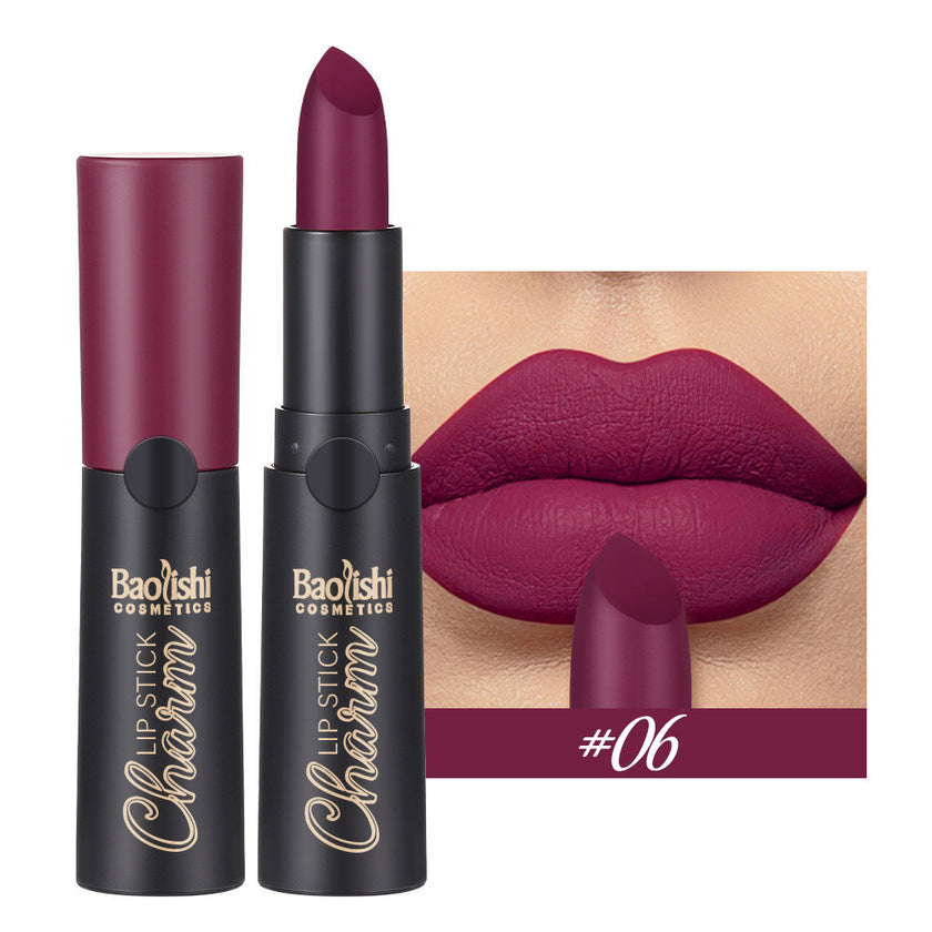 Matte Lipstick Matte Surface Easy To Color Long-lasting Moisturizing