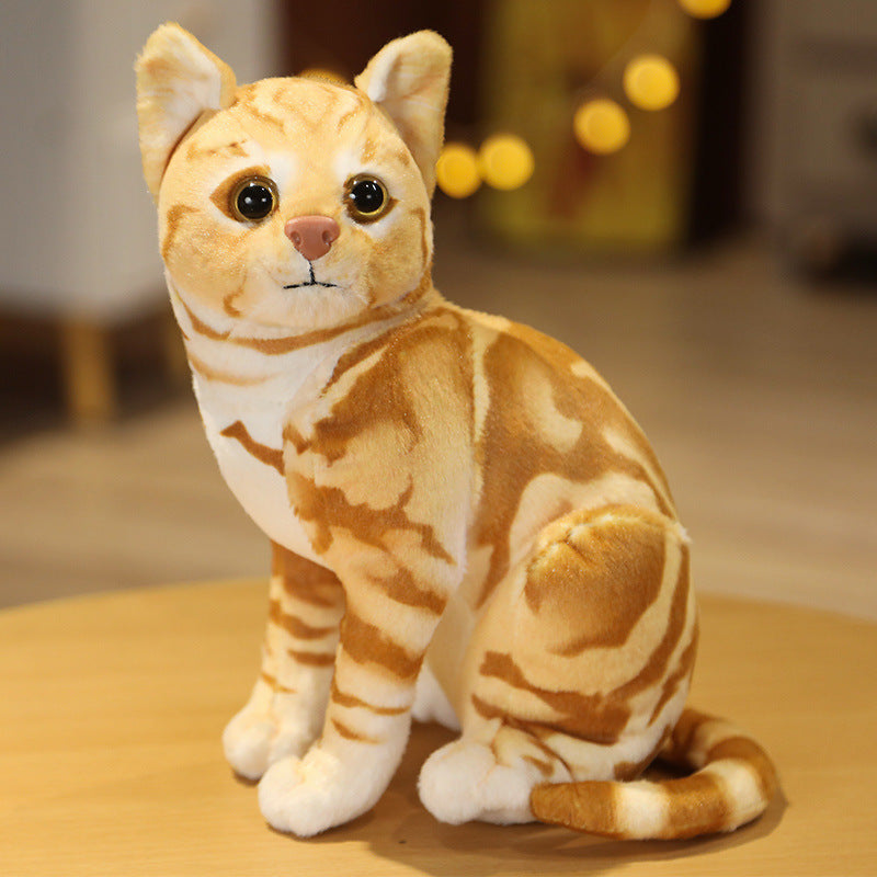Simulation Cat Doll Plush Toys Long Pillow Children Doll