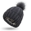 Fashion Stretchy Satin Lined Skull Knit Hats Beanie Hat For Women