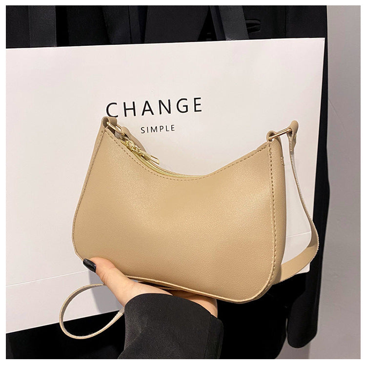 Women's Underarm Bag Solid Color Small Square Handbag
