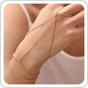Small Rice-shaped Beads Rice Beads Zircon Pearl Ring Chain Love Finger Chain Ornament