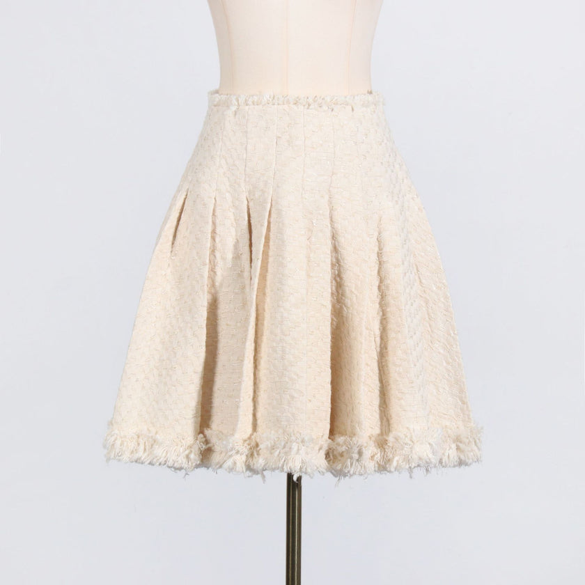 Fashion Tassel Short Jacket Skirt Two-piece Set