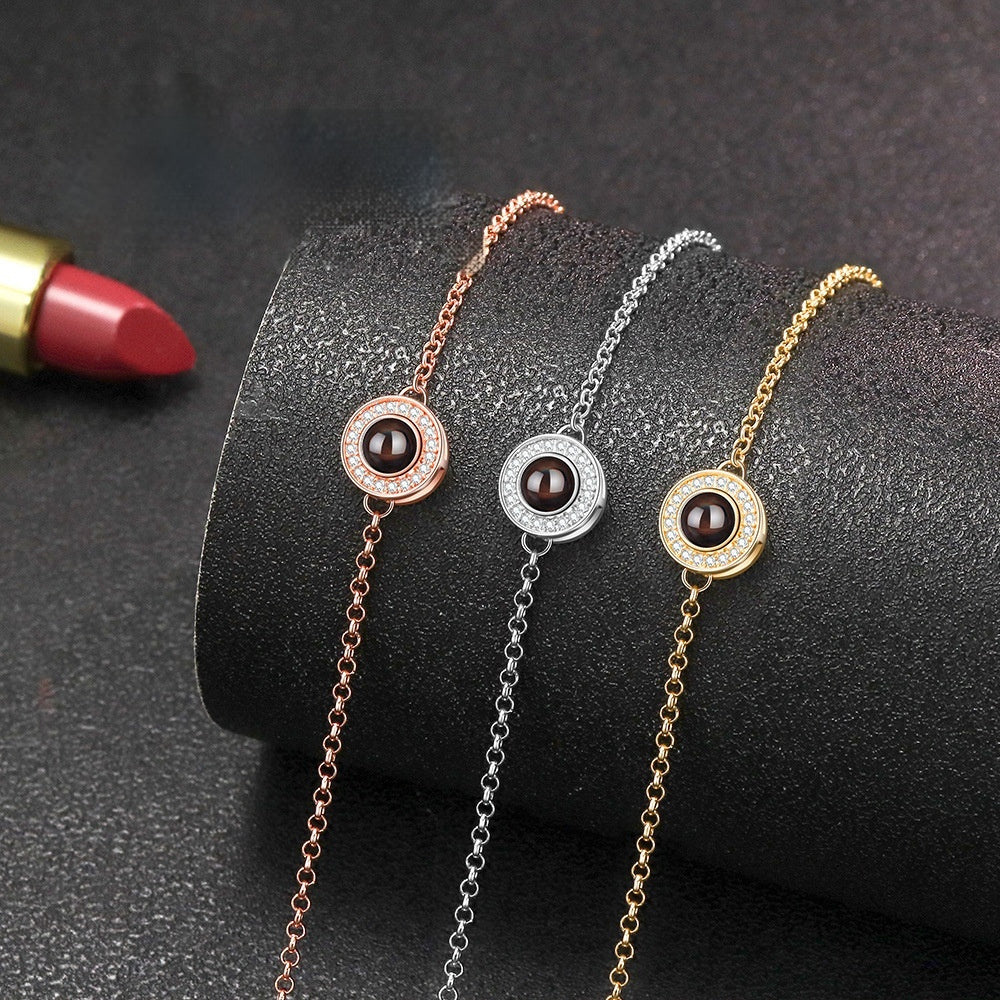 S925 Sterling Silver Disc Simple Design Bracelet