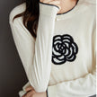 Fashionable Wool Knitted Bottom Blouse For Women