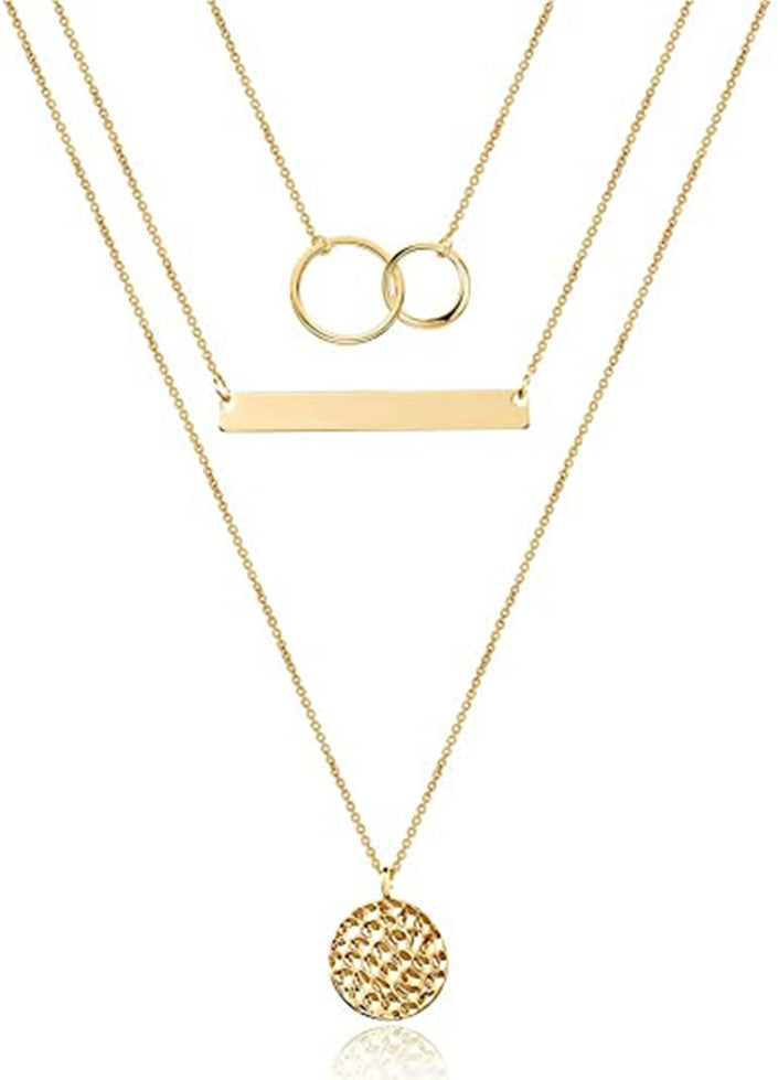 Men's Retro Fashion Stacked Necklace