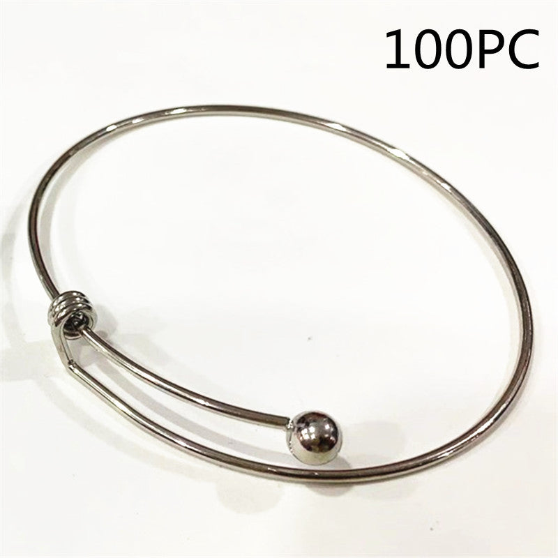 Hot 10pcs Lot Gold Silver Plated Charming Expandable Bangles Women Lady Wire Adjustable Bangle Bracelet For Fashion Gift Charms