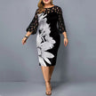 Lace Stitching Plus Size Women Dress