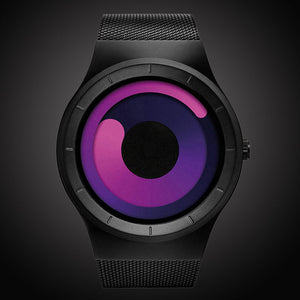 Casual Stainless steel Mesh Band Unisex Watch