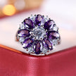 Petal-shaped Flower Ring Simple Personality Special Interest Light Luxury