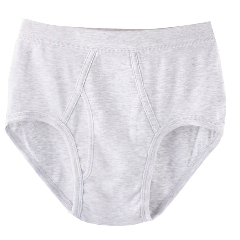Men White Briefs Cotton Underwear Old School Vintage Style Stretch High Waist skin to breathe Alpscommerce
